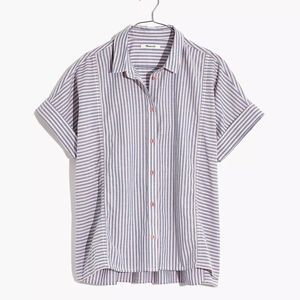 Madewell Lakeline Button-Up Shirt in Stripe-Play